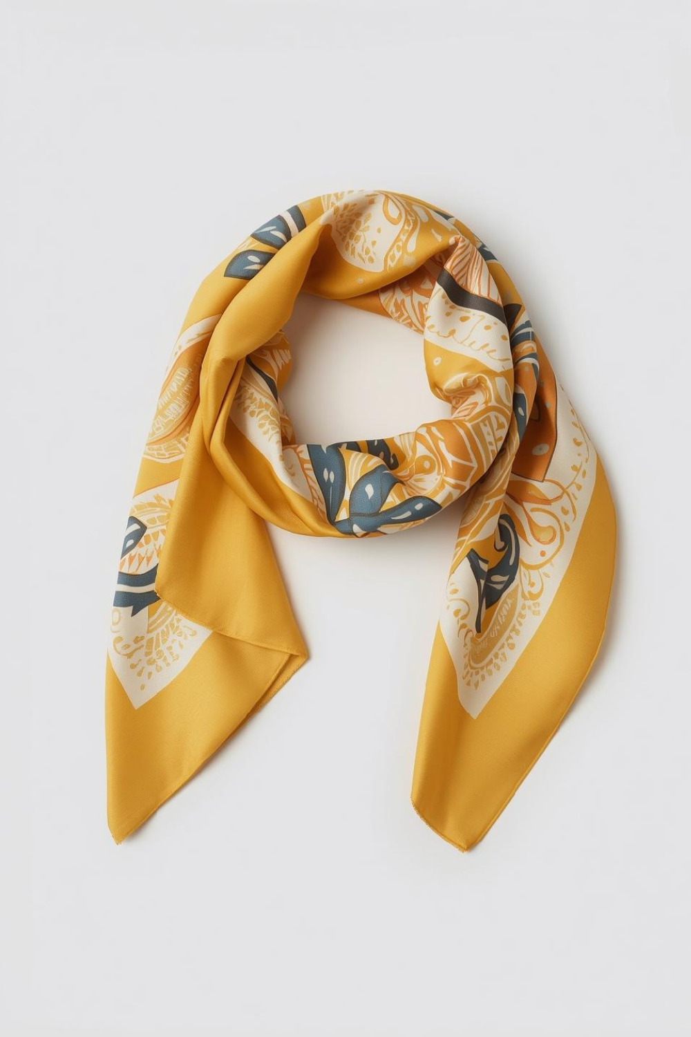 Silk Scarf – Mustard