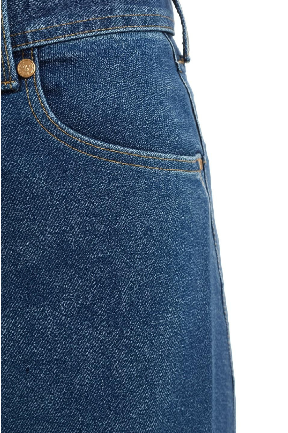 Knee-Length Denim Skirt