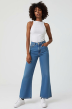 Cropped Wide-Leg Jeans