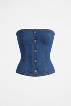Denim Corset Top