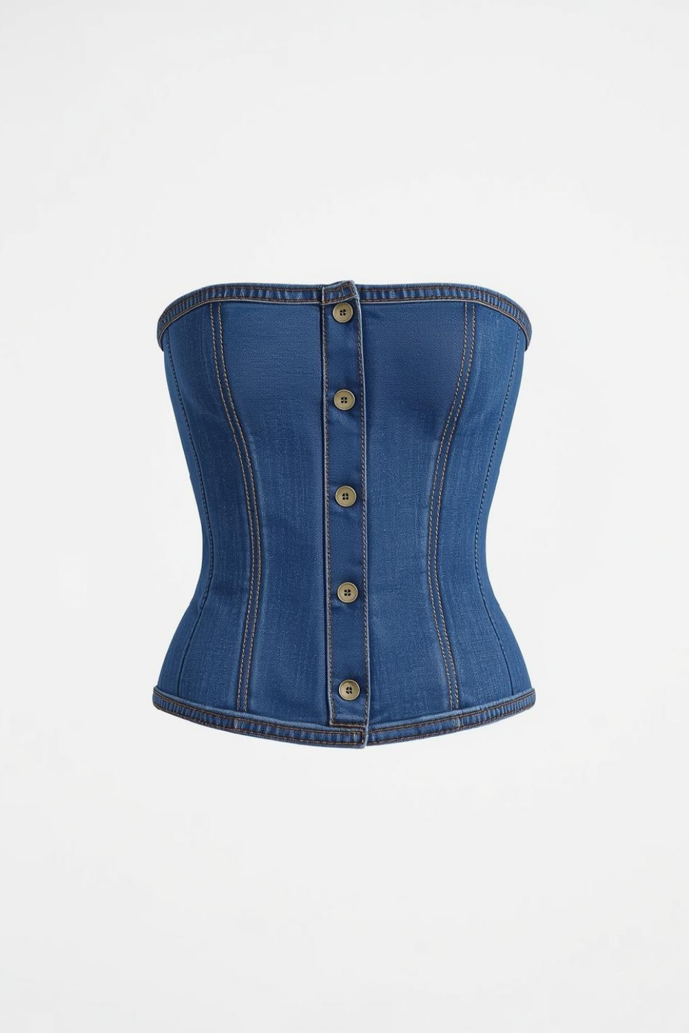 Denim Corset Top