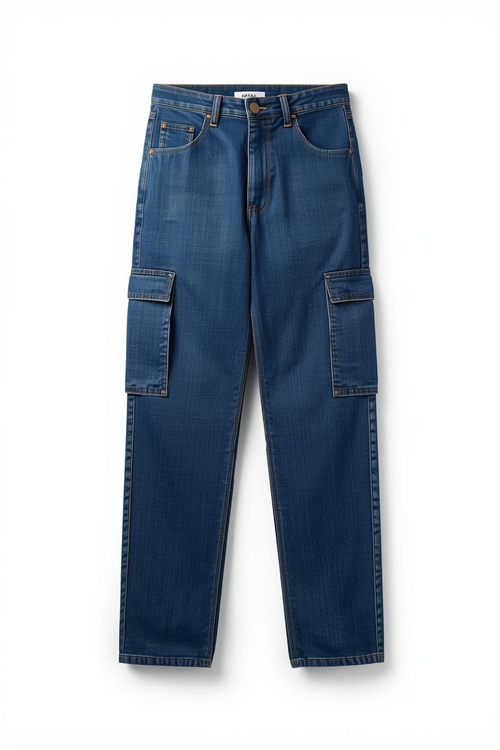 Cargo Denim Pants