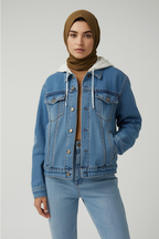 Denim Hoodie Jacket
