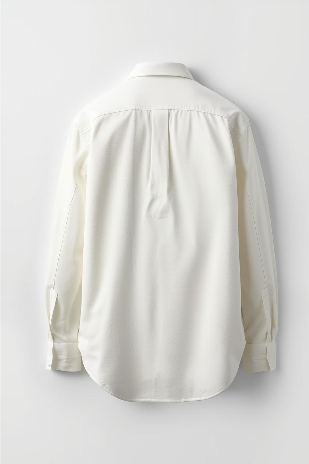 Tailored Cotton Shirt – Ivory