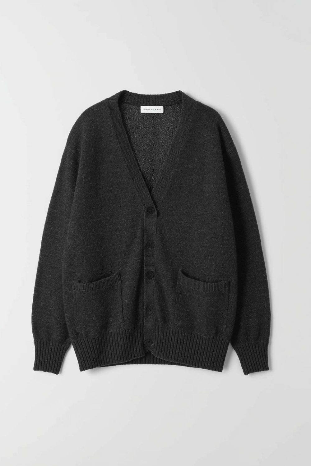 Wool Blend Cardigan – Charcoal