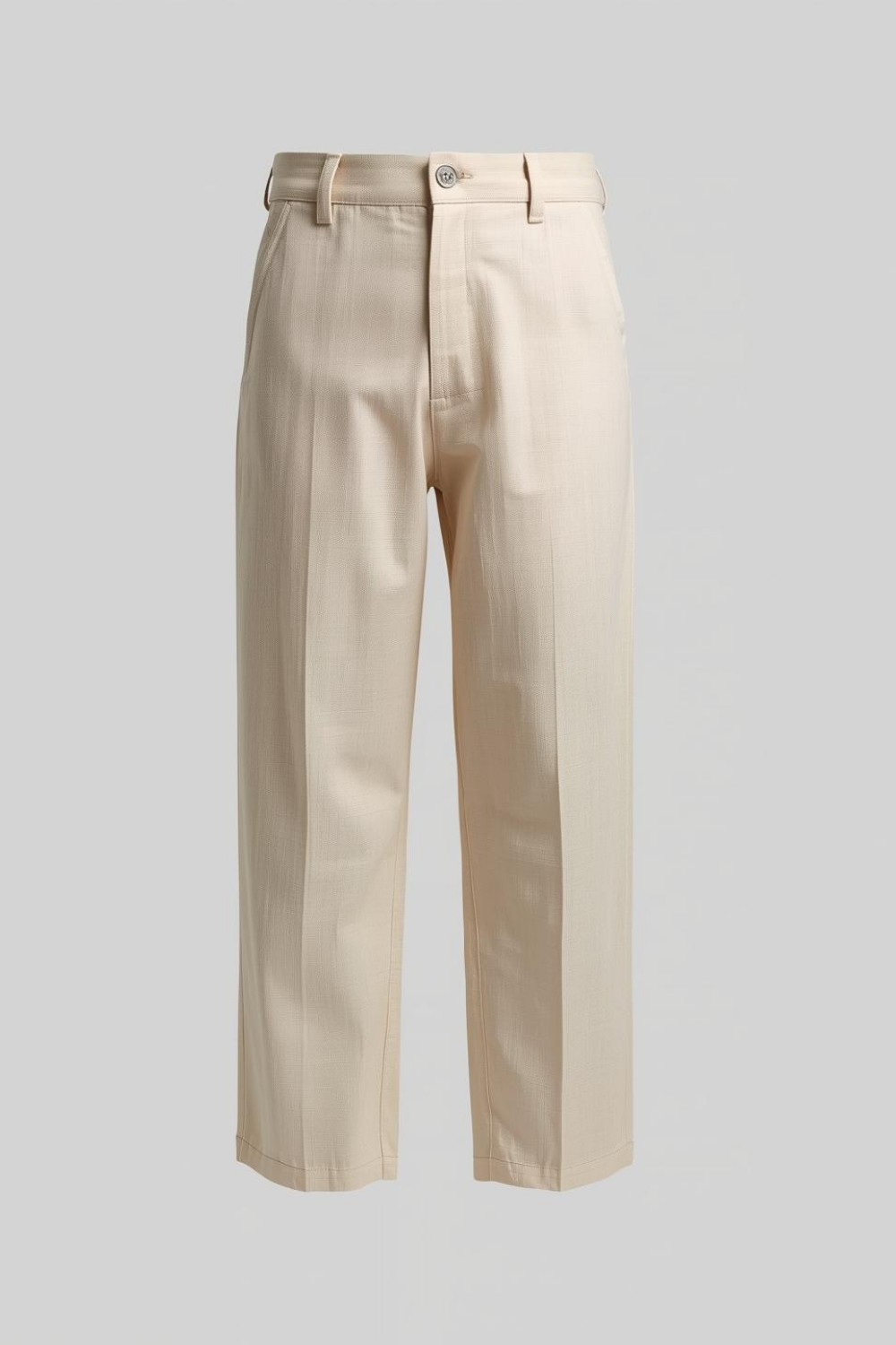 Structured Linen Trousers – Sand